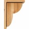 Ekena Millwork Crestline Rough Sawn Corbel w/Backplate, Western Red Cedar, 8"W x 10"D x 14"H COR08X10X14CRE01RWR - alternate 3